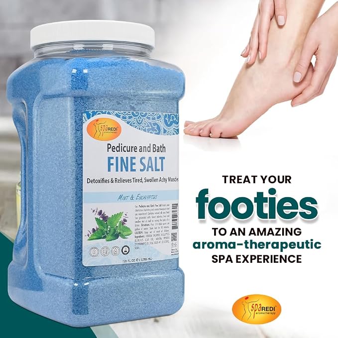 SPA REDI - Detox Foot Soak Pedicure and Bath Fine Salt, Mint and Eucalyptus - Image 4