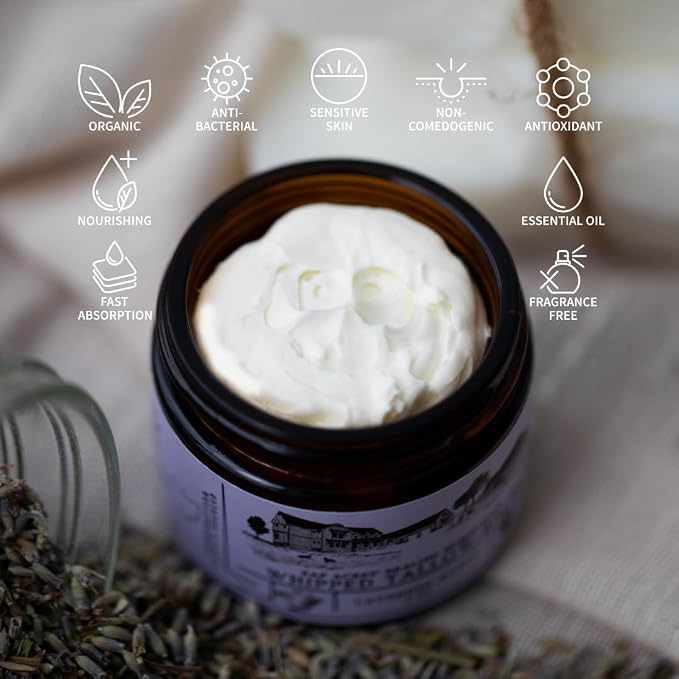100% Grass-Fed Lavender infused Whipped Tallow Balm-Organic Raw Manuka Honey & - Image 4