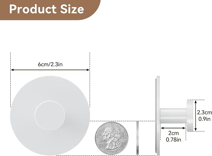 Adhesive Wall Hook for Coat and Towel: Extra Sticky 12 LB, Stainless Coat Rack - Image 4