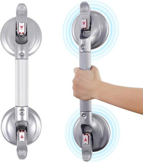 17inch Upgrade Suction Shower Grab Bar, Portable Shower Handle Bar Suction Grip by HEINSY