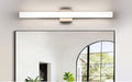 Bathroom Vanity Light Brushed Nickel Square LED 31.5 inch 24W 4000K Natural by Enjoyyourhealthylife