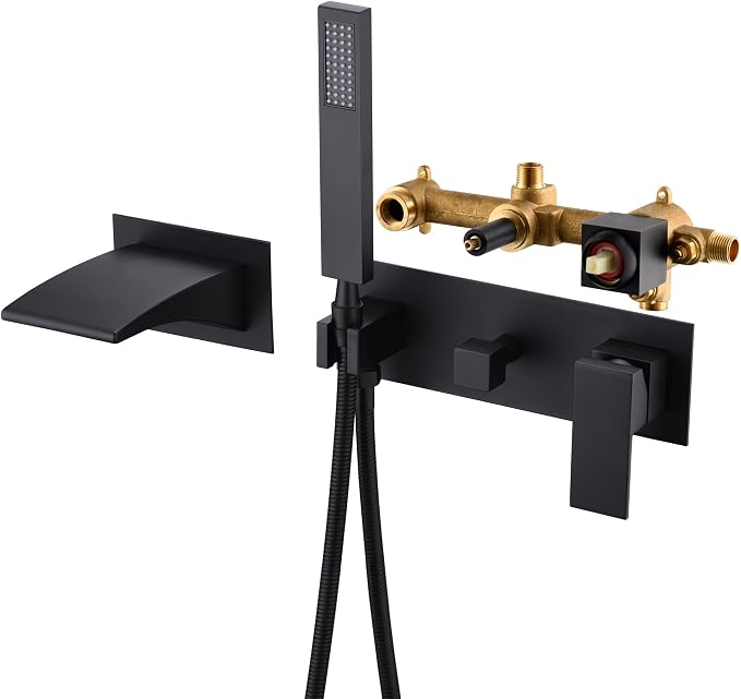 sumerain Bathtub Wall Faucet Matte Black by SUMERAINFAUCETS