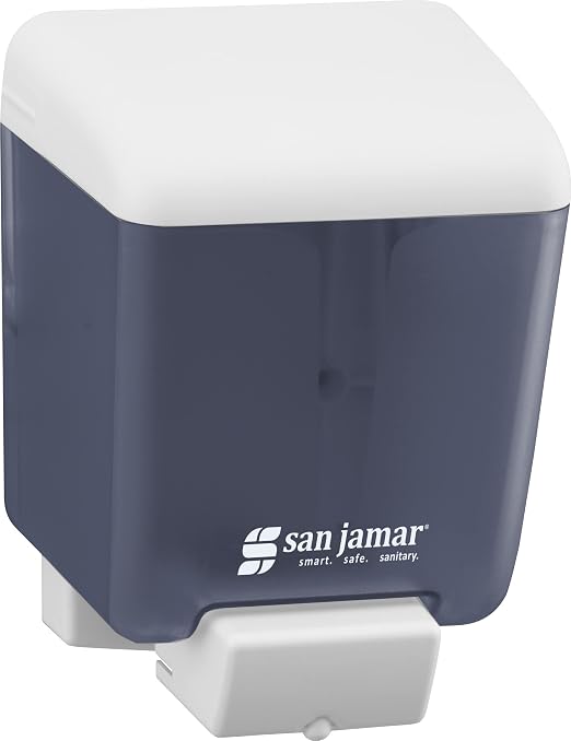 San Jamar Classic Plastic Manual Soap Dispenser, Hand Sanitizer Dispenser - Image 2