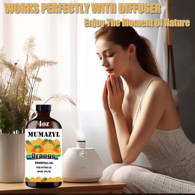 Sweet Orange Essential Oil, Sweet Orange Oil 4 Fl Oz 120ML - Image 3