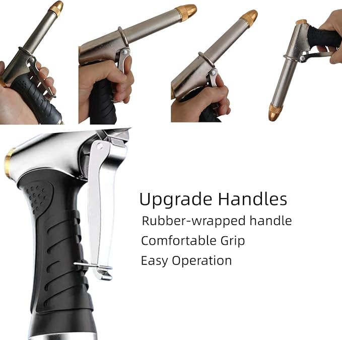 Upgrade Garden Hose Nozzle Sprayer, Adjustable High Pressure Water Hose Nozzle - Image 5