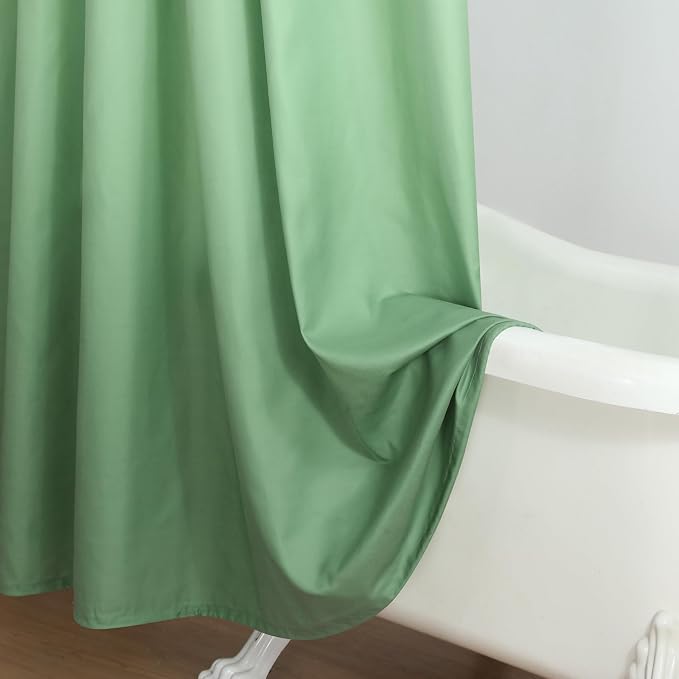 Fabric Shower Curtain, Sage Green Ombre Shower Curtains - Image 5