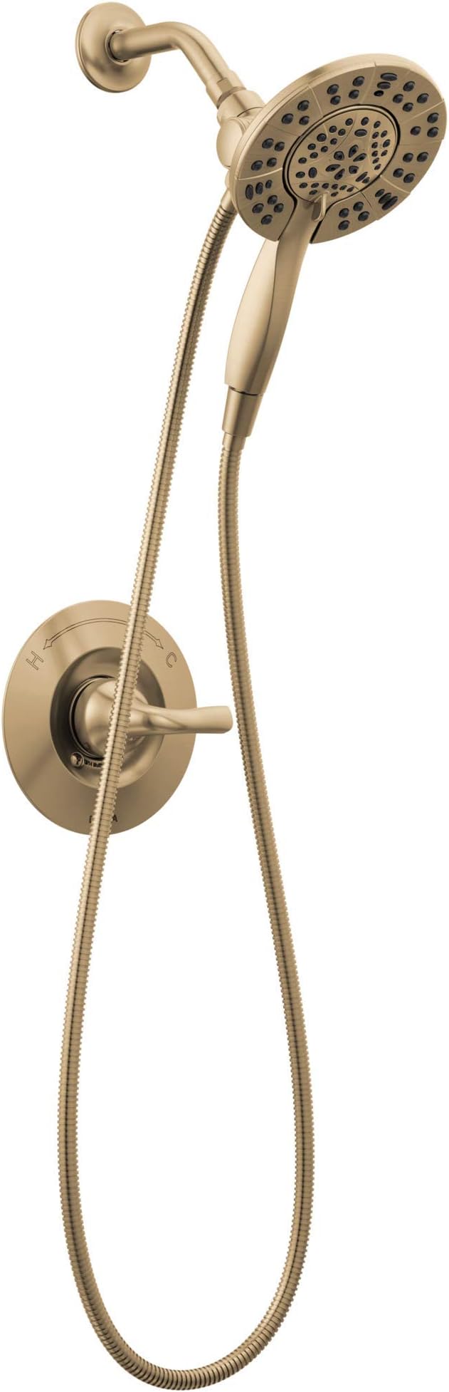 Delta Arvo 14 Series Brushed Gold Shower Faucet Set by DeltaFaucet