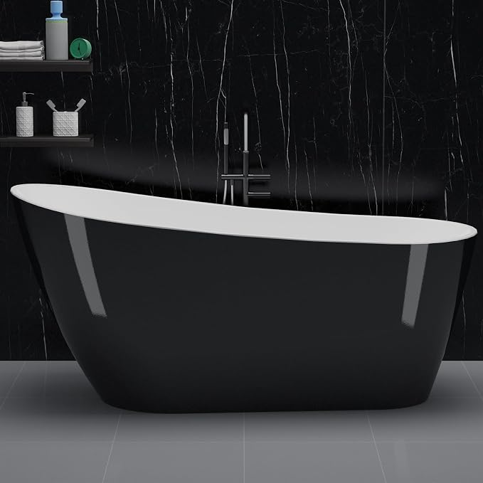 59" Acrylic Freestanding Bathtub - Image 6
