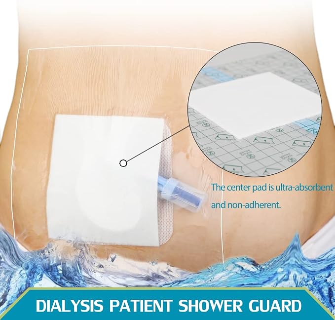 25 Pcs Waterproof PD Dialysis Catheter Wound Cover Shields Island Dressing - Image 2
