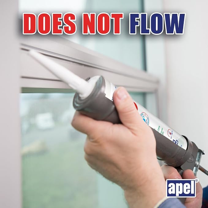 apel All Purpose Clear Silicone Sealant Waterproof, 100% Silicone Caulk - Image 2