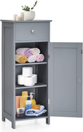 COSTWAY Bathroom Storage Cabinet, Single Door Floor Cabinet by COSTWAY