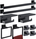 Bathroom Hardware Set 10 Piece Matte Black Bathroom Accessories Set SUS304 by TAUN