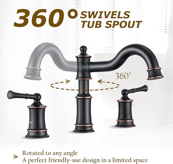 Roman Bathtub Faucet Deck Mount Tub Faucet - Image 6