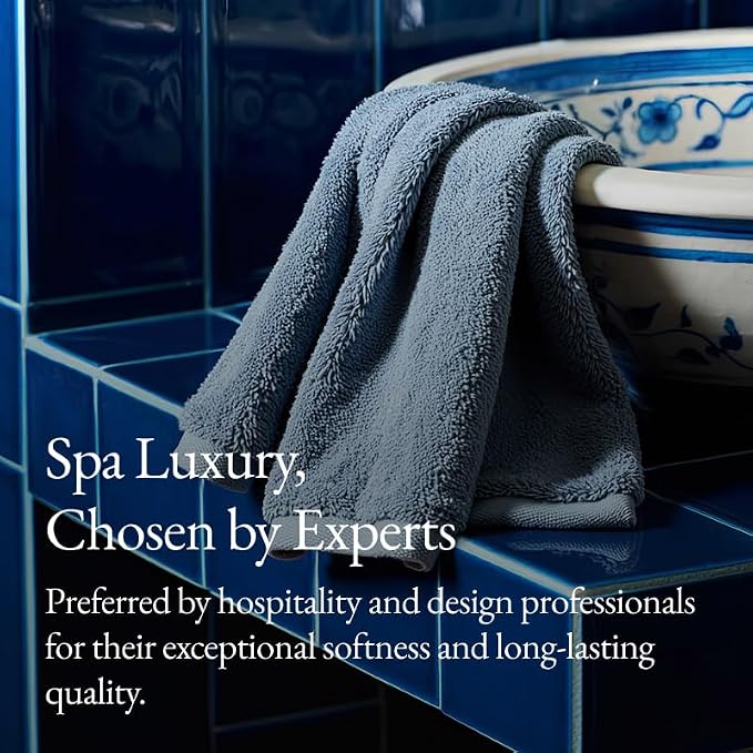 Italic Ultraplush Luxe 6 Piece Towel Set – 2 Bath Sheets, 2 Hand Towels - Image 7