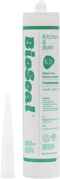 Translucent BioSeal 100% Silicone Sealant Caulk Kitchen and Bath Grade by BladeDepot