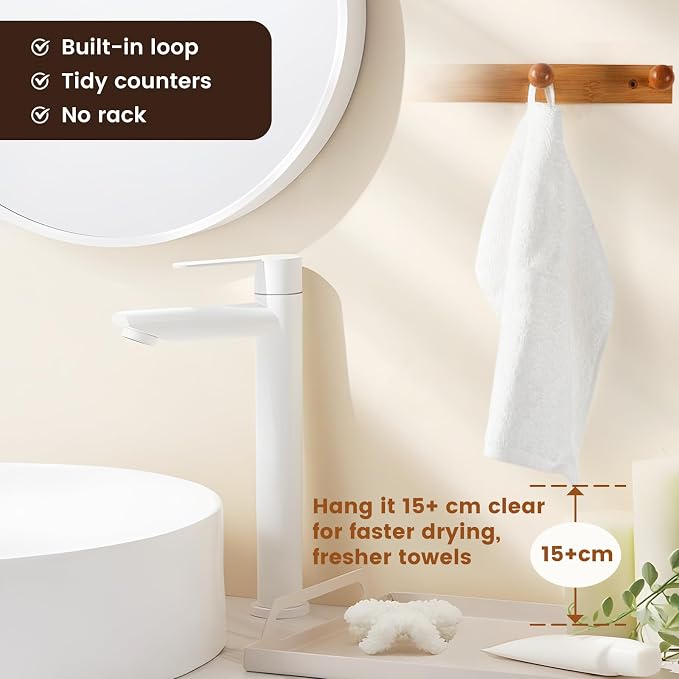 SEMAXE 100% Cotton Washcloths 12-Pack, 13 × 13 Inch Soft Luxury Face Towels – - Image 5