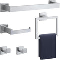 16 in Matte Bathroom Accessories Set, Bath Towel Bar Set, Stainless Steel by Unknown