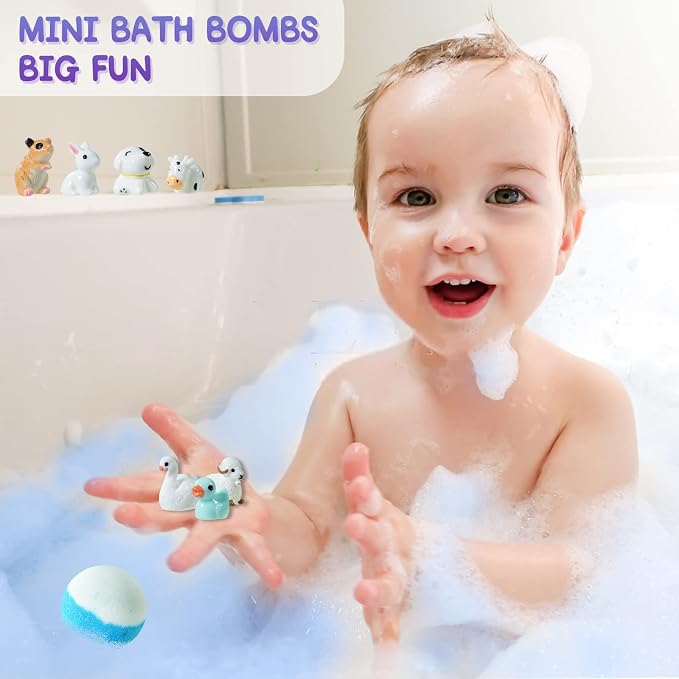 Bath Bomb Gift Set with Toys Inside, 20 Pack Organic Bath Bombs - Image 8
