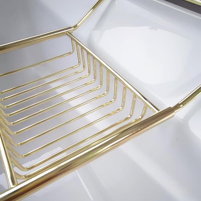 Stainless Steel Expandable Shower Bathtub Tray Over Tub Bath Caddy Expandable - Image 6