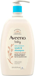 Aveeno Baby Daily Moisture Body Wash & Shampoo by AveenoBaby