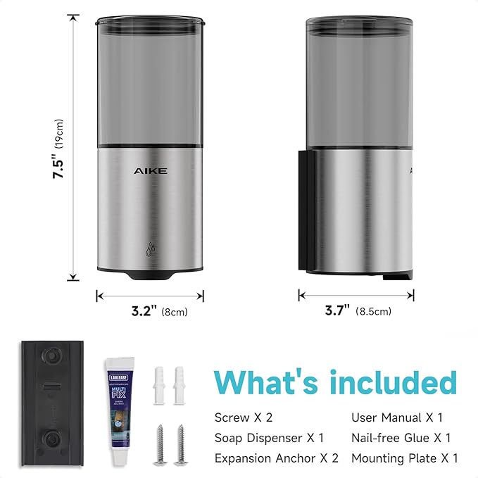 AIKE Automatic Wall Mount Liquid Soap Dispenser - Image 8