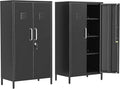 Narrow Storage Cabinet 51.18" H Bathroom Cabinet Metal Pantry Cabinets by Ckzbx
