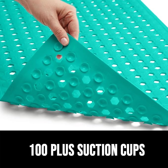 GORILLA GRIP Patented Square Shower Stall Mat, Small Bathtub Floor Mats - Image 7