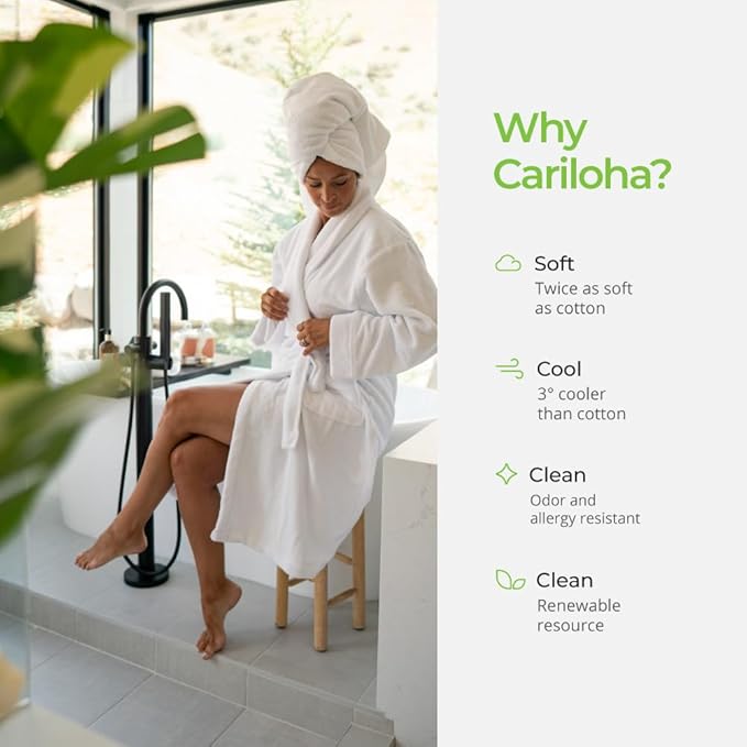 Cariloha Hand Towel | White | 16"x24" | Turkish Cotton & Viscose Material Blend - Image 6