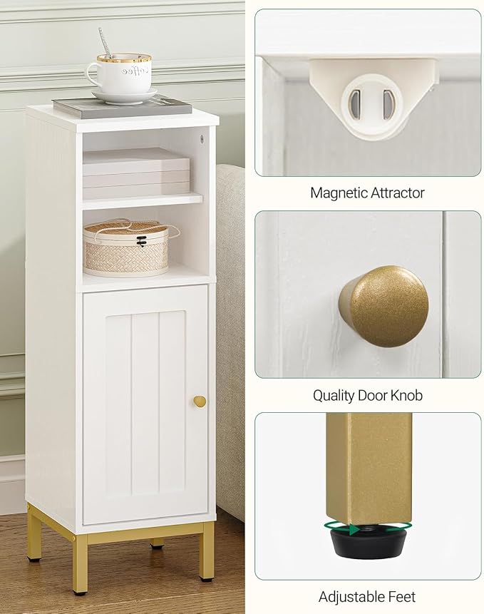 Bathroom Storage Cabinet, Corner Floor Cabinet - Image 7
