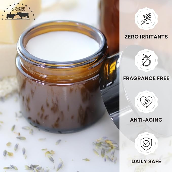 Untamed Organics Pure Tallow 100% Grass-Fed Grass-Finished Beef Tallow Balm - Image 7