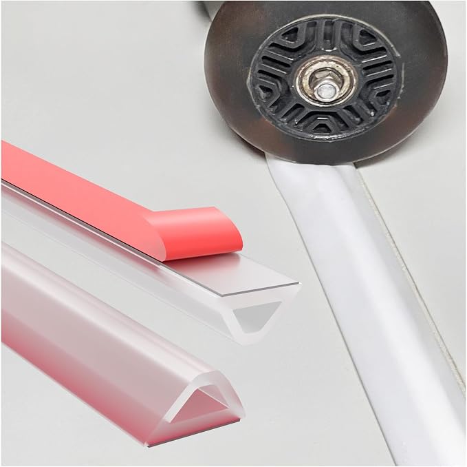 Shower Threshold Water Dam Barrier – 67in Self-Adhesive, Waterproof, Flexible by Hzetuu