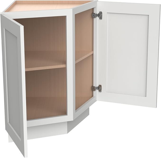 Corner Cabinet for Kitchen Bathroom, Solid Wood Frame - Image 4