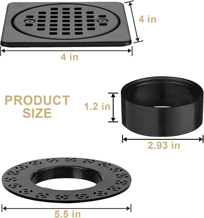 4” Drain Grate Kit Replacement, Compatible - Image 6