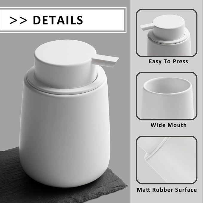 Soap Foaming Dispenser Ceramic - Image 4