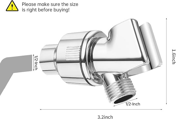 Shower Arm Holder for Handheld Shower Head, Adjustable Mount Bracket, Shower - Image 2