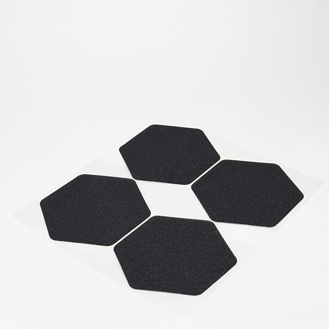 S&X 24 Pcs Shower Non Slip Stickers, Modern Black Bathtub Non Slip Stickers - Image 8