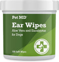 Pet MD - Dog Ear Cleaner Wipes - Otic Cleanser by PetMD
