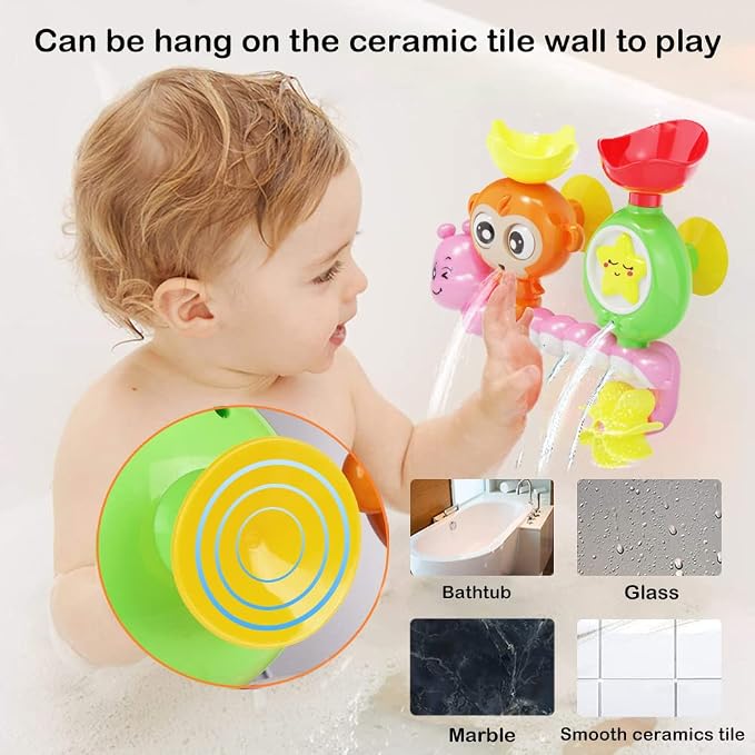 G-WACK Bath Toys for Toddlers Age 1 2 3 Year Old Girl Boy, Preschool New Born - Image 3