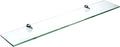 Spancraft Glass P-4.75x24-Chrome Peacock Glass Shelf, 4.75" x 24" by Spancraft