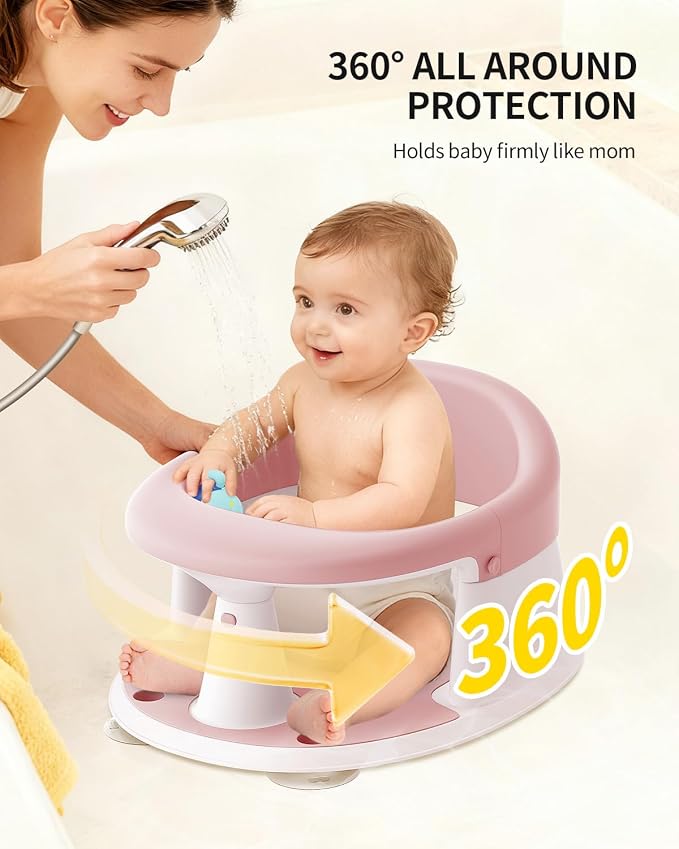 Baby Bath Seat for Babies 6 Months & Up, Bath Seats for Babies Sitting Up - Image 2