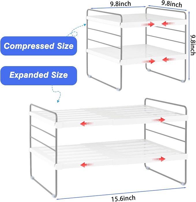 Pantry Organizers and Storage, 3 Tiers Expandable Foil and Plastic Wrap - Image 3