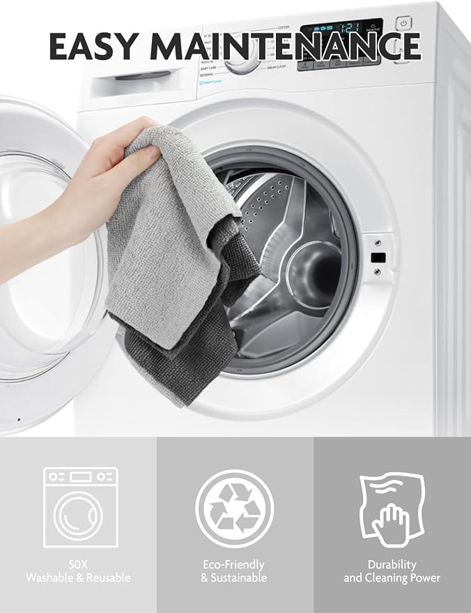 Fantasticlean Microfiber Cleaning Cloth Roll -75 Pack, Tear Away Microfiber - Image 6