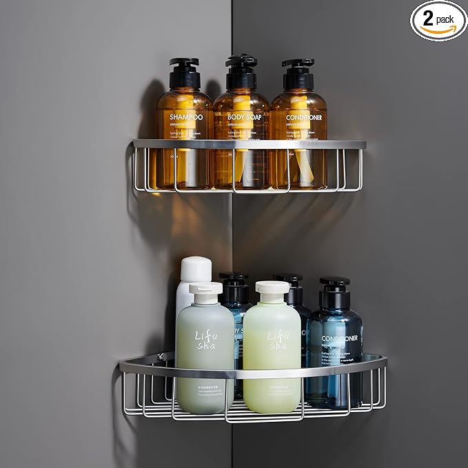 Corner Shower Caddy Organizer, SUS304 Stainless Steel Heavy Duty Rust-Proof by GORDEE
