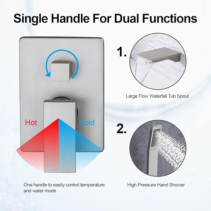 Wall Mount Tub Filler Faucet - Image 4