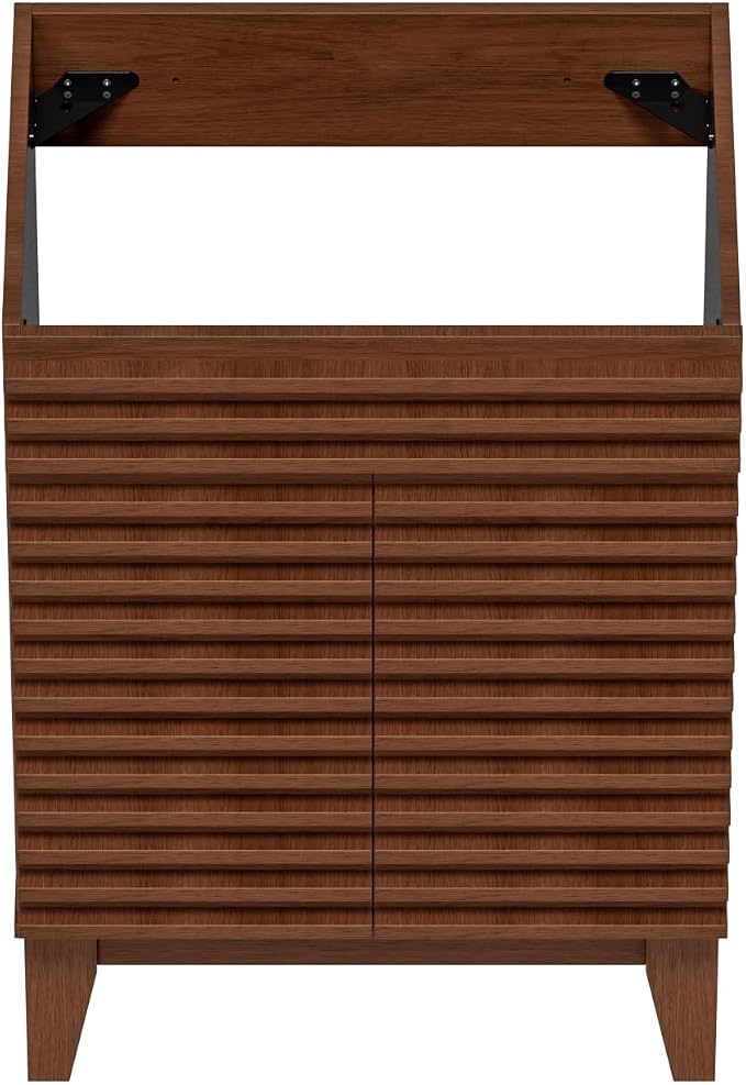 ROOMTEC 24" Bathroom Vanity, Mid-Century Freestanding Bathroom Cabinet Vanity - Image 7