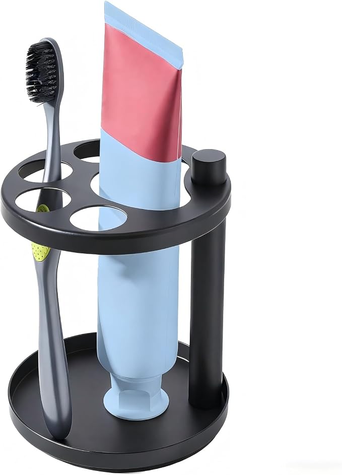 Toothbrush Holders – Stainless Steel Bathroom Toothbrush Holder Stand, by Unknown