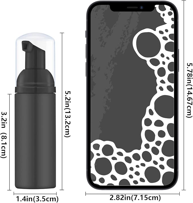 Iron BILL2 Oz Empty Foam Pump Bottle Travel Foaming Soap Dispenser - Image 6