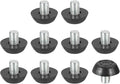 PATIKIL 10 Pcs M8 x 10mm Thread Adjustable Furniture Levelers, Furniture Feet by PATIKIL
