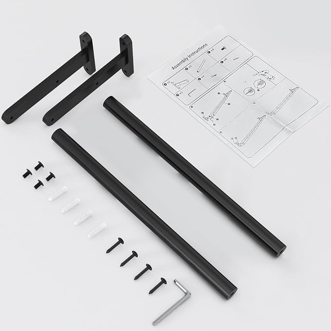 Double Towel Bars for Bathroom, Taaji 16 Inch Bath Towel Bar Wall Mounted - Image 5