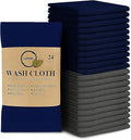 Softolle 100% Cotton Washcloths 24 Pack Soft, Highly Absorbent Washcloth by Softolle